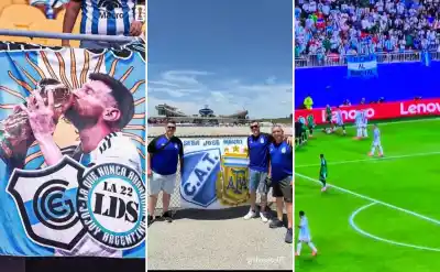 Desde Jujuy hasta Kansas City: las banderas que emocionaron en el debut de la Scaloneta
