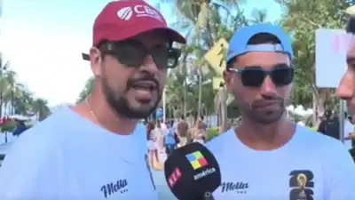 Dos periodistas de Pehuajó se colaron en la TV nacional desde el Mundial: el detrás de escena que pocos conocen