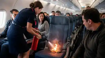 Un celular se incendió en pleno vuelo de Londres a Las Vegas: el protocolo que evitó una tragedia