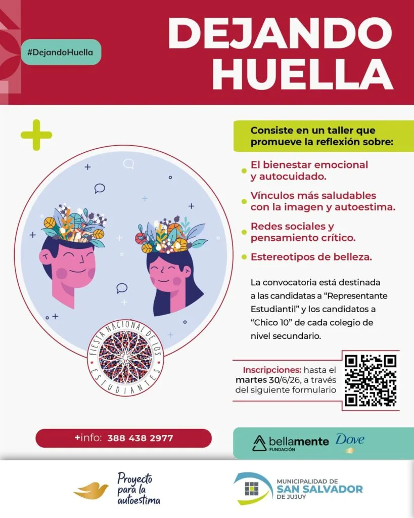 Flyer del taller Dejando Huella
