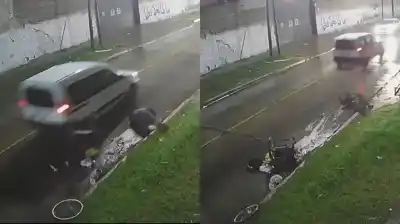 Lo atropelló una camioneta en La Matanza y escapó: la silla de ruedas quedó destruida