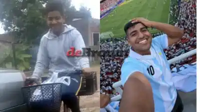 De Burzaco a Kansas: cortó pasto, vendió pan casero y un hincha mendocino le regaló el sueño de ver a Messi