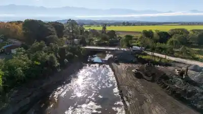 Tras las lluvias del verano, reabrieron el puente sobre el río Chirimayo con una millonaria inversión