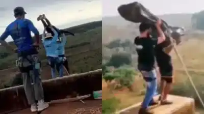 El macabro video de 2022 que anticipó la tragedia: un instructor simuló arrojar un cuerpo desde el mismo puente