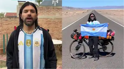 Pedaleó 6.000 km para llegar al Mundial, pero un error burocrático lo dejó fuera: la historia de Matías