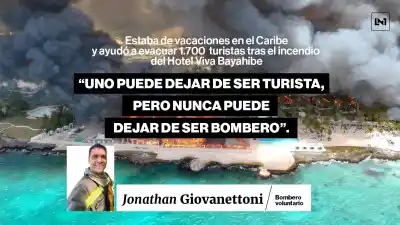 Vacaciones de película: el bombero bonaerense que dejó la arena para ayudar en un incendio en el Caribe