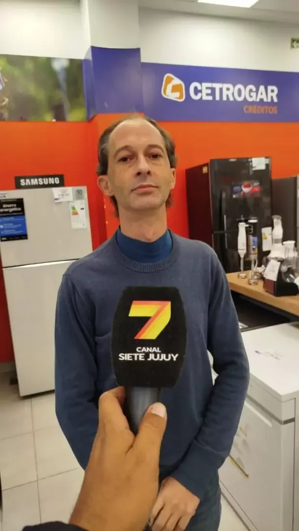 Daniel Castro, gerente de una casa de electrodomésticos de la Capital jujeña