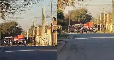 Bomberos combaten un voraz incendio en Villa Lavalle: las llamas avanzan sin control