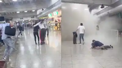Terremotos en Venezuela: el momento de pánico en el aeropuerto de Maiquetía que quedó filmado