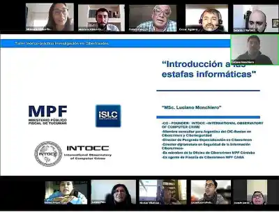 Capacitan en Cibercrimen y Seguridad Informática al personal del Centro Judicial Monteros