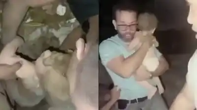 El video del milagro: rescataron con vida a una beba entre los escombros tras los terremotos en Venezuela