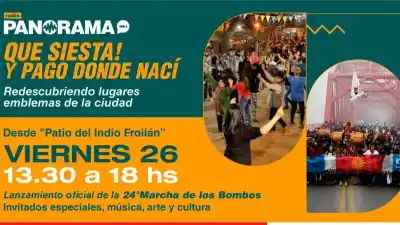 Radio Panorama se muda al Patio del Indio Froilán para el lanzamiento de la 24ª Marcha de los Bombos