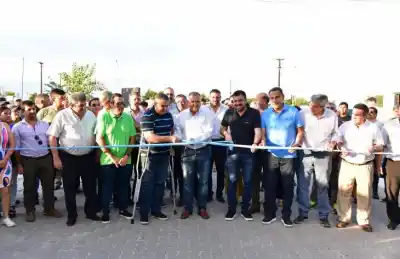Jaldo dejó inauguradas obras integrales de infraestructura en el barrio Mutual
