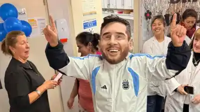 El doble de Messi que conmovió a los chicos del Hospital del Niño Jesús