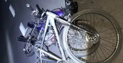 Grave accidente en la Ruta 38: Motociclista y ciclista colisionan en León Rouges