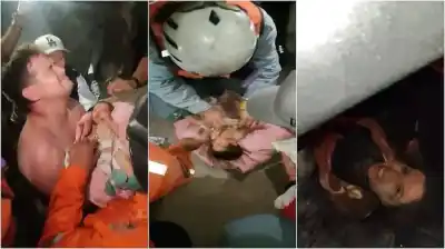Entre aplausos y escombros: el video del rescate de un bebé de 18 días en Venezuela