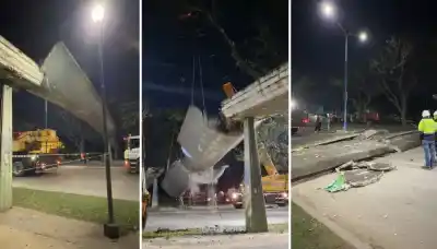 Lo que escondía el puente peatonal de avenida Benjamín Aráoz: demolido tras 50 años de abandono