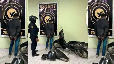 Estaba desarmando una moto en plena zona montuosa y lo atraparon: lo que descubrieron después