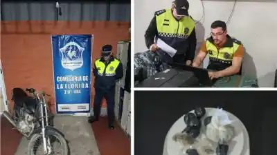 Allanaron ocho viviendas y encontraron algo que nadie esperaba: marihuana, balanzas y una moto