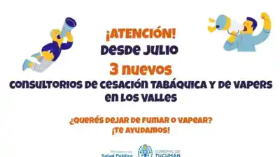 Llegan a los Valles tres consultorios gratuitos para dejar el cigarrillo y la medicación se entrega sin costo