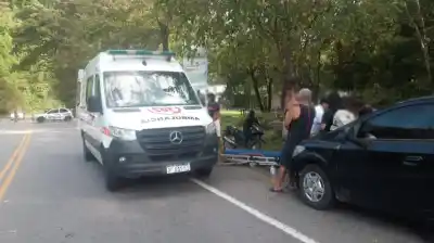 Accidente en la Ruta 307: Dos personas ingresaron al Hospital Lamadrid