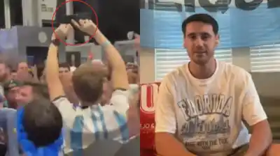 Se le cayó la billetera en la tribuna y la recuperó cuando todos coreaban su nombre