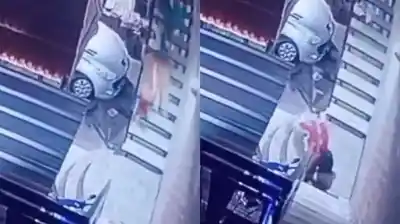 Empujó a su pareja embarazada por las escaleras y la golpeó con un cuchillo: el video que estremece a San Juan
