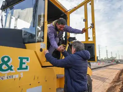 Katopodis recorrió las obras del cuarto carril de la Autopista: ¿qué cambiará para los conductores?
