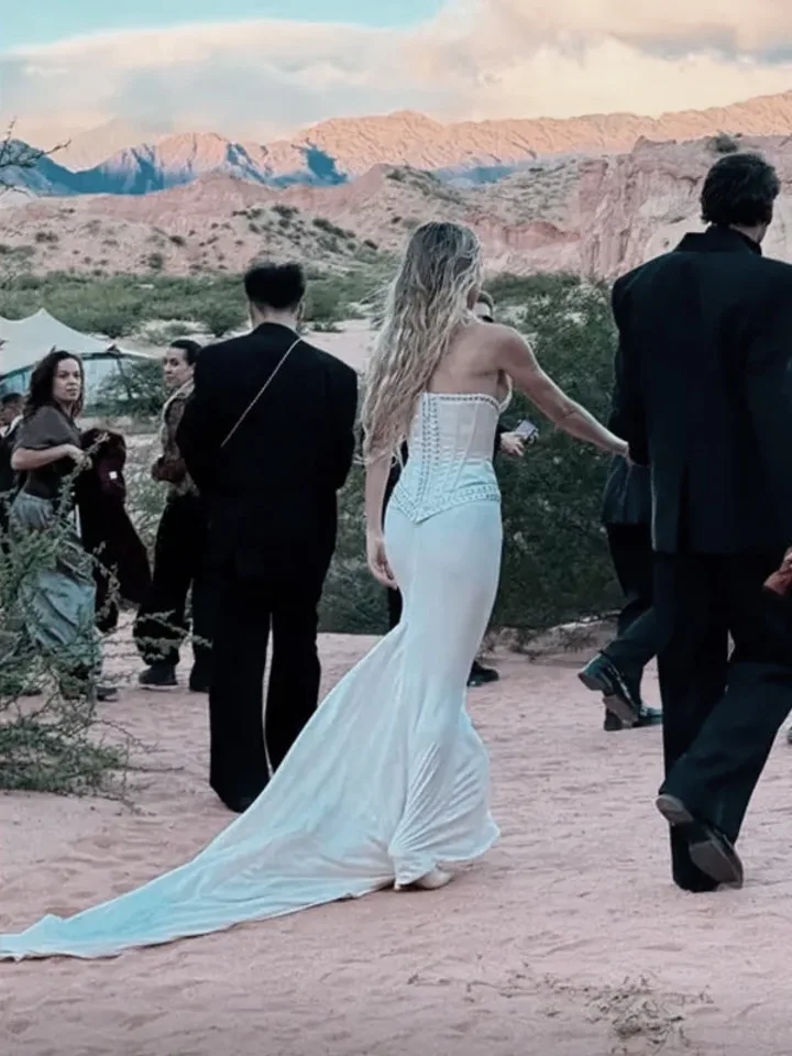 La pareja que protagonizó una escandalosa boda en Salta. Fotos Redes
