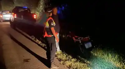 Accidente en la Ruta 307: Motociclista monterizo colisiona con animal y es hospitalizado
