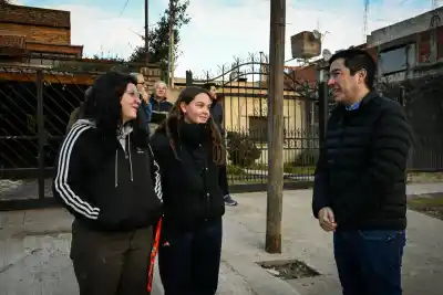 Inauguraron una calle de hormigón y Nardini dejó una frase que invita a la reflexión
