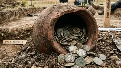 Obreros cavaron para ampliar una casa y se toparon con un tesoro romano de 1.800 años