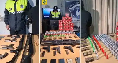 Allanamiento por robo terminó con un arsenal escondido en Las Talitas