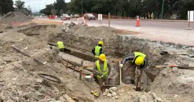 Así avanza la obra que promete terminar con los anegamientos en el acceso Banchik-Del Carnaval