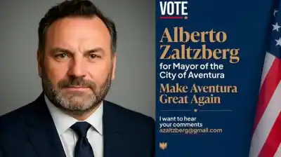Porteño en Florida: quiere ser el primer alcalde latino de Aventura y ya tiene su eslogan trumpista