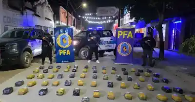 Hallaron 71 kilos de marihuana en Orán: los sospechosos escaparon hacia el monte