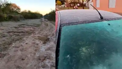 Añatuya amaneció bajo cero: la helada que pintó de blanco la ciudad