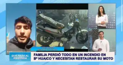 Un desperfecto en su moto desató el fuego: perdió todo y ahora pide una mano para volver a trabajar