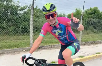 Esteban Agüero Brilló en la Clásica Semana Santa de Ciclismo en Salta