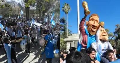 ¿Messi en Cafayate? La insólita postal que se vio en una plaza salteña tras el triunfo de Argentina