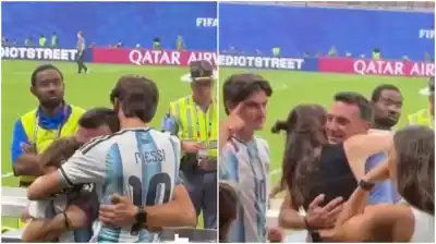 La postal más íntima de Scaloni tras la hazaña: el beso a su esposa que conmovió a todos