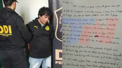 La escalofriante carta de Bonafe antes de huir: “Era matarme o matarla”