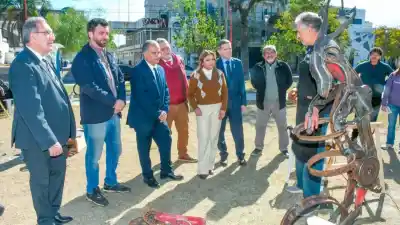 El arte cobró vida en el Parque Oeste: el detalle que enamoró a las autoridades