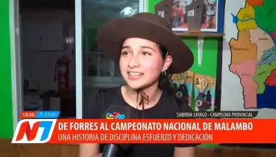 De Forres a Córdoba: la historia de la joven que baila malambo desde los 6 años y sueña con ser campeona nacional
