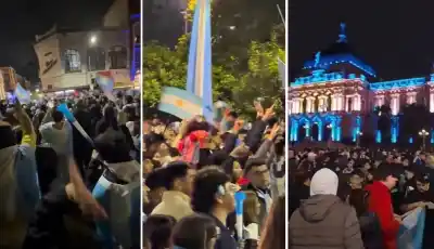 El festejo que paralizó el centro tucumano: así vivió la Plaza Independencia el pase a semis