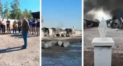 El Bracho: La Imagen de la Virgen en Pie Tras un Incendio Devastador y el Mensaje de un Empresario