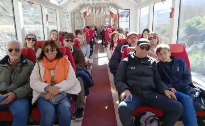Lleno total en el Tren Solar: 1.123 pasajeros colmaron la Quebrada en el fin de semana largo