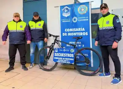 Policías de Monteros Recuperan Bicicleta Robada Tras Rápida Investigación