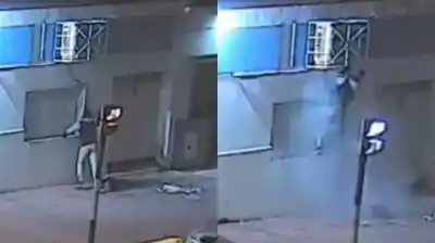 Lo vio el 911: desarmaba un aire acondicionado para robar el cobre y lo atraparon en el acto