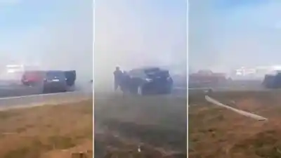 Cortina de Humo Causa Choque Múltiple en la Autopista: 13 Heridos y un Grito de Alerta Vial
